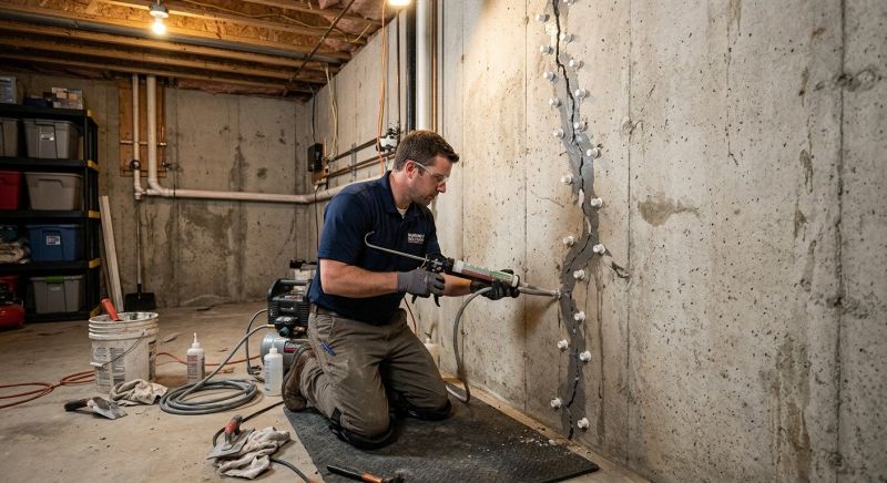 Basement Crack Repair in High Point, NC