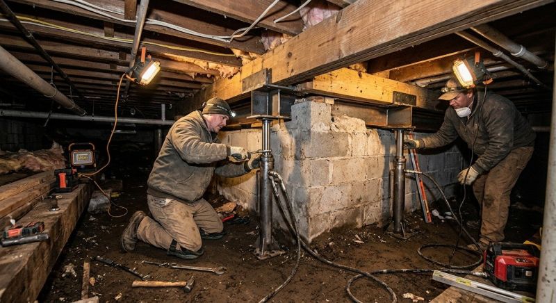 Basement Foundation Repair in Pfafftown, NC