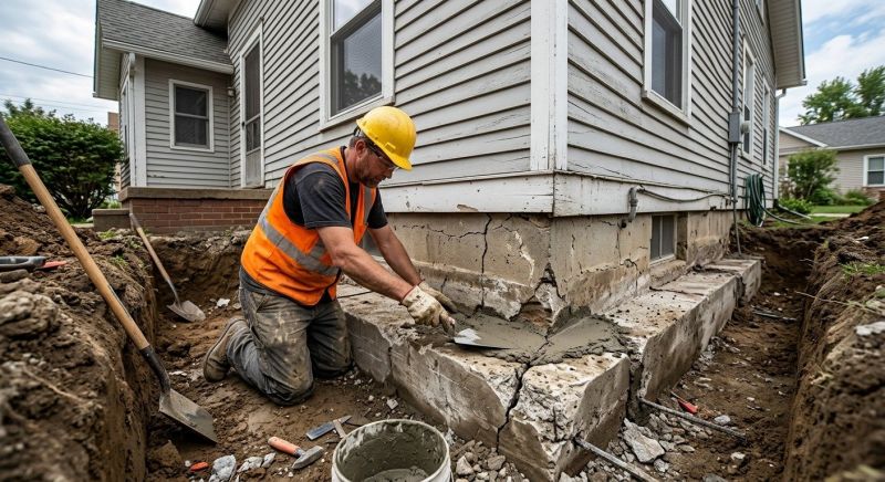 Building Foundation Repair in Oak Ridge, NC