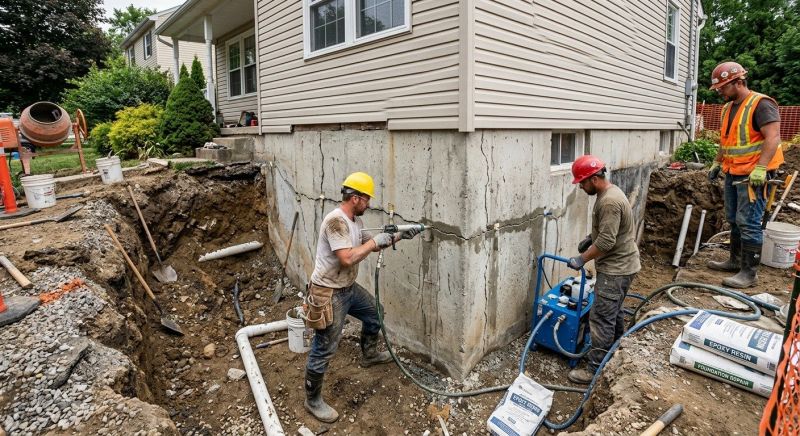 Concrete Foundation Repair in Walnut Cove, NC