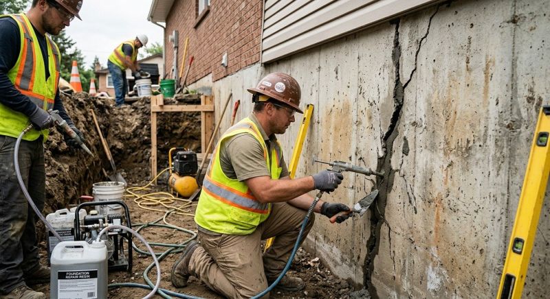 Cracked Foundation Repair in Browns Summit, NC