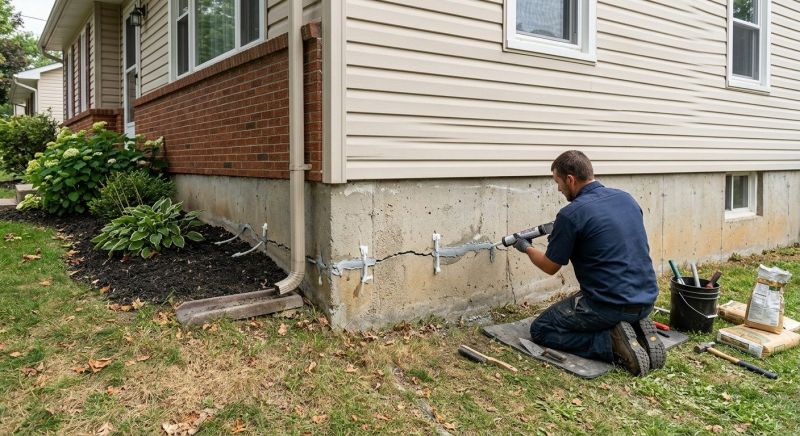 Cracked Foundation Repair in Browns Summit, NC