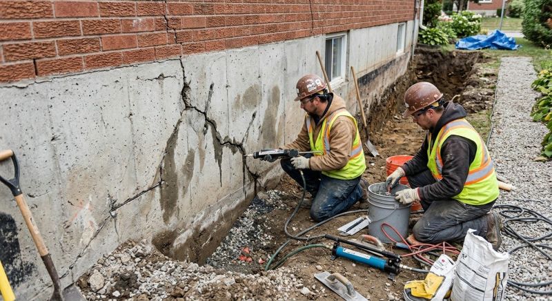 Cracked Foundation Repair in Jamestown, NC