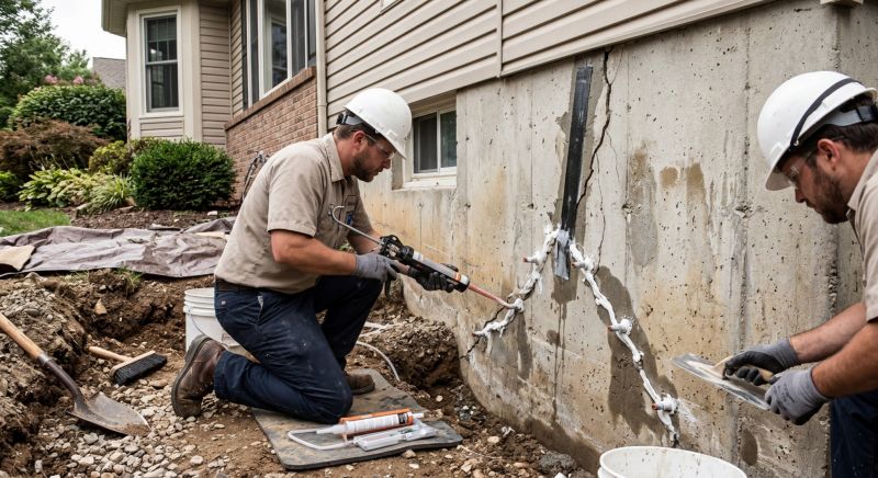 Foundation Crack Sealing in High Point, NC