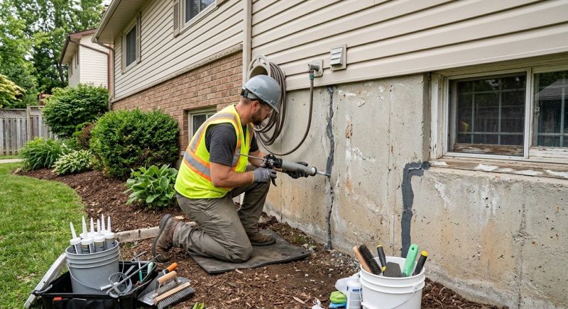 Foundation Crack Sealing in High Point, NC