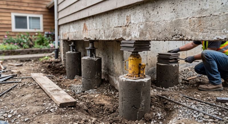 Foundation Pier Leveling in High Point, NC