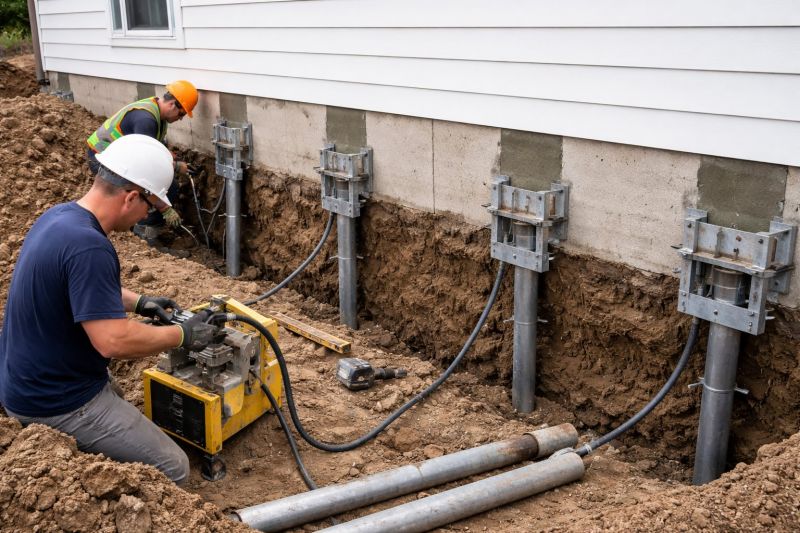 Helical Piers Installation in High Point, NC