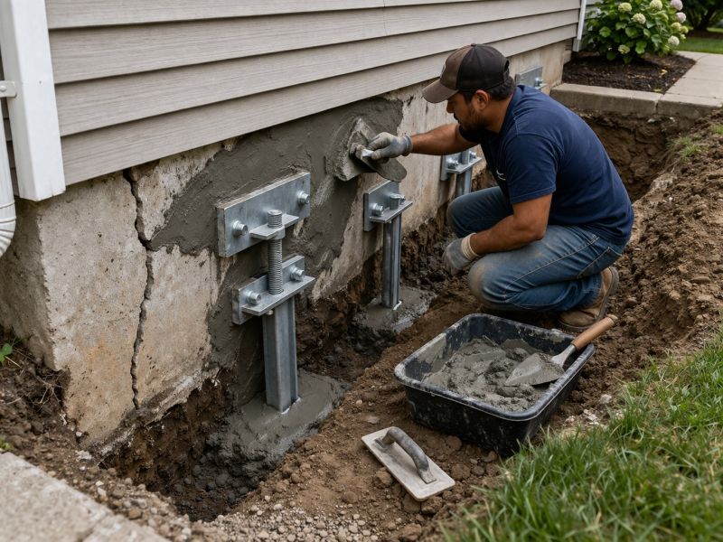 House Foundation Repair in Guilford County, NC