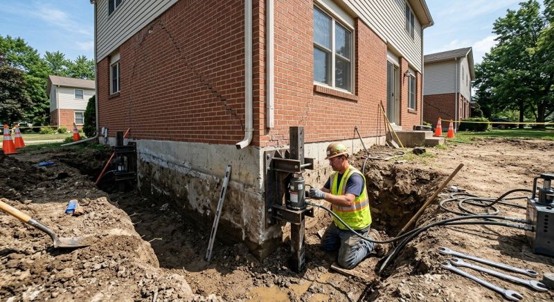 Sinking Foundation Repair in Browns Summit, NC
