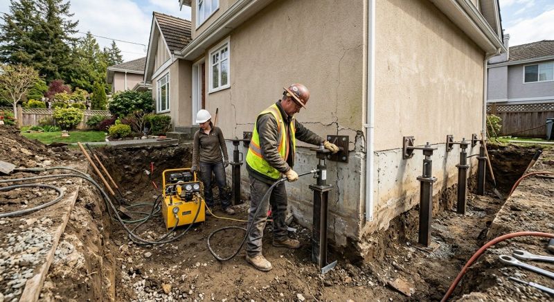 Sinking Foundation Repair in High Point, NC