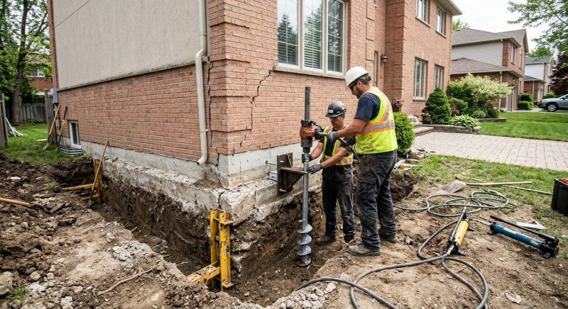 Sinking Foundation Repair in High Point, NC