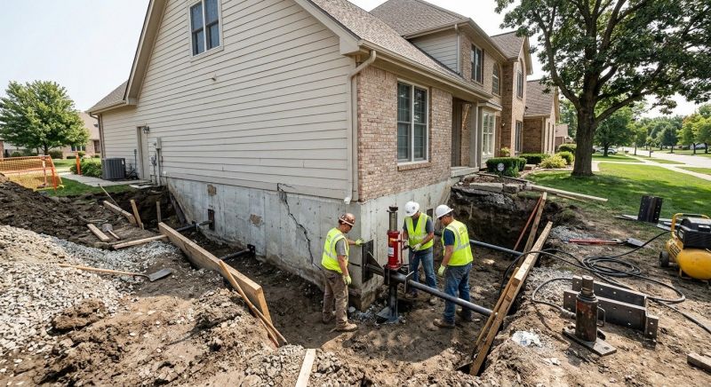 Sinking Foundation Repair in High Point, NC