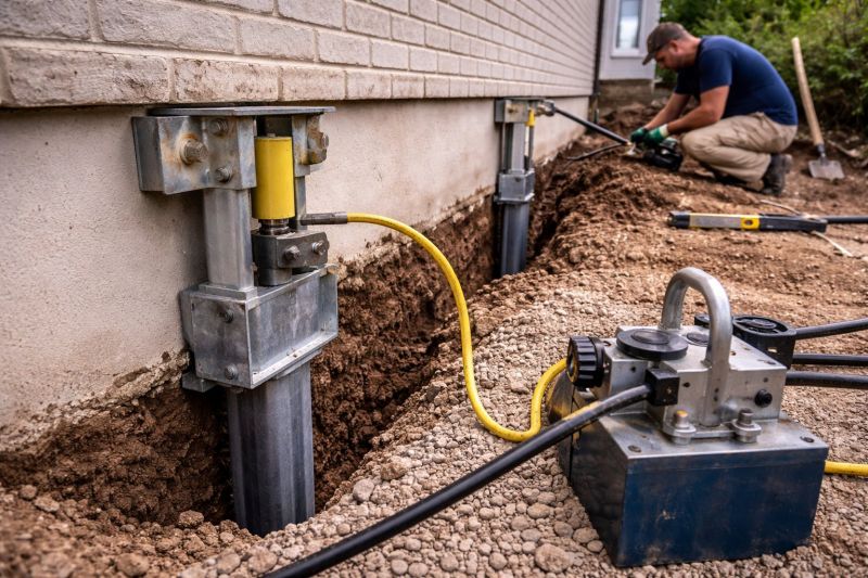 Sinking Foundation Repair in Rural Hall, NC