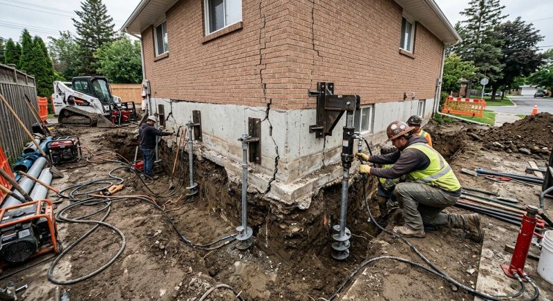 Sinking Foundation Repair in Stokesdale, NC