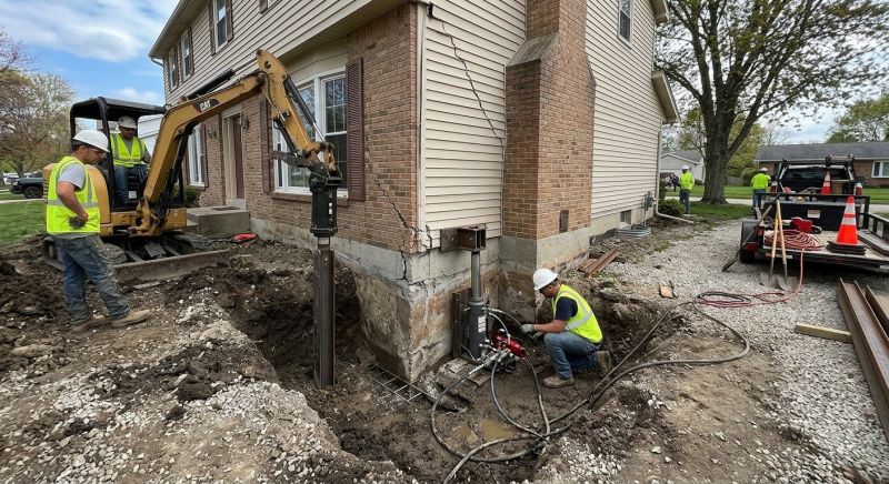 Sinking Foundation Repair in Walnut Cove, NC